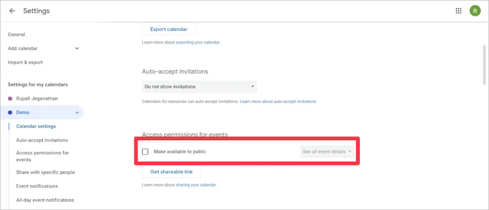 Embed Google Calendar in Notion.