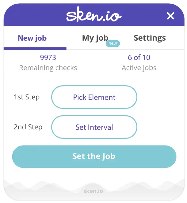 Configure the checking frequency for website monitoring.