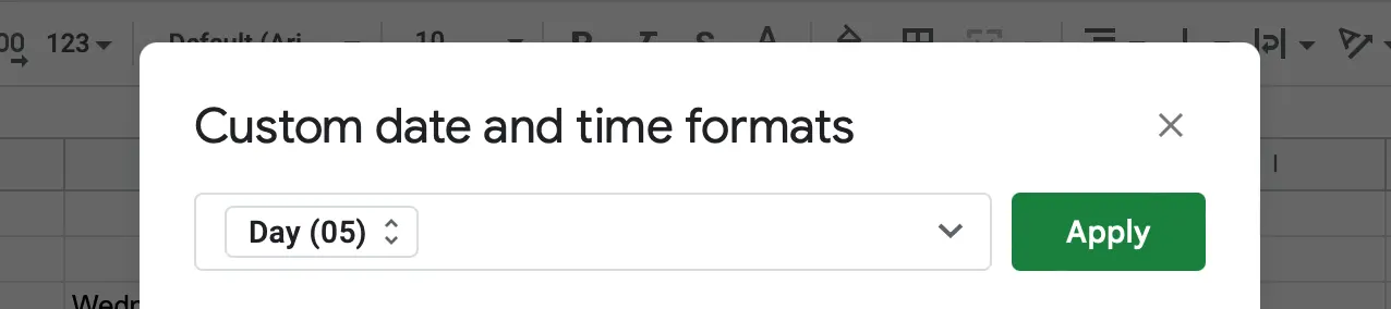How to make a calendar in Google Sheets