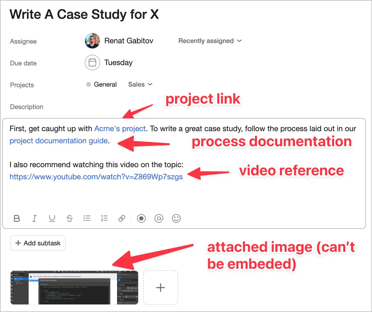 Embeds and sync blocks in Notion.