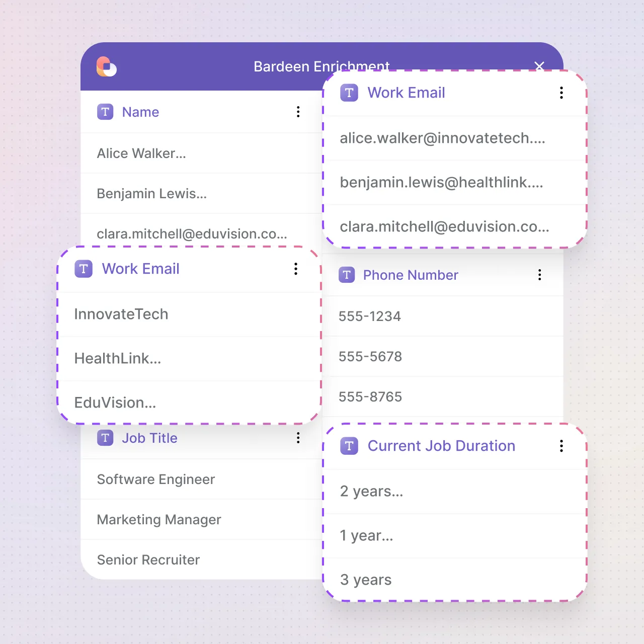 Bardeen Data Enrichment Tool