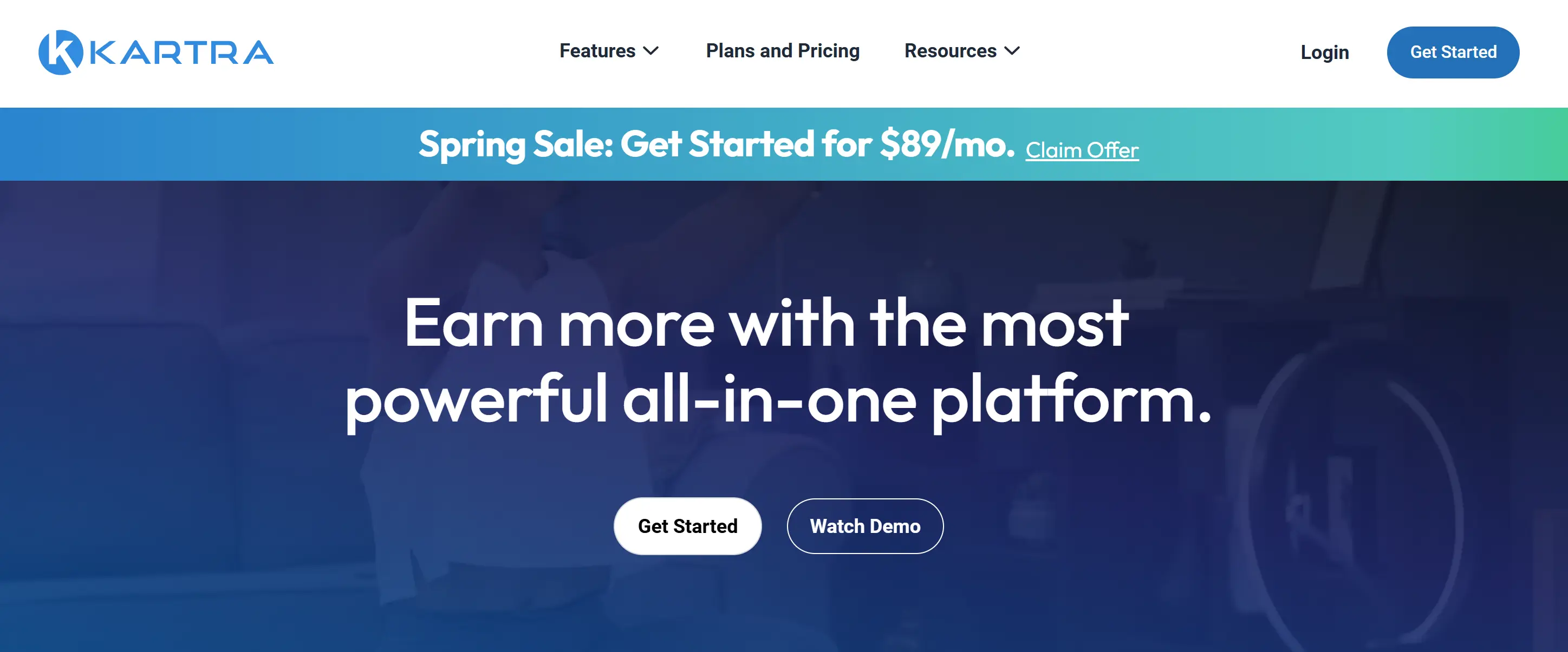 Kartra tool dashboard