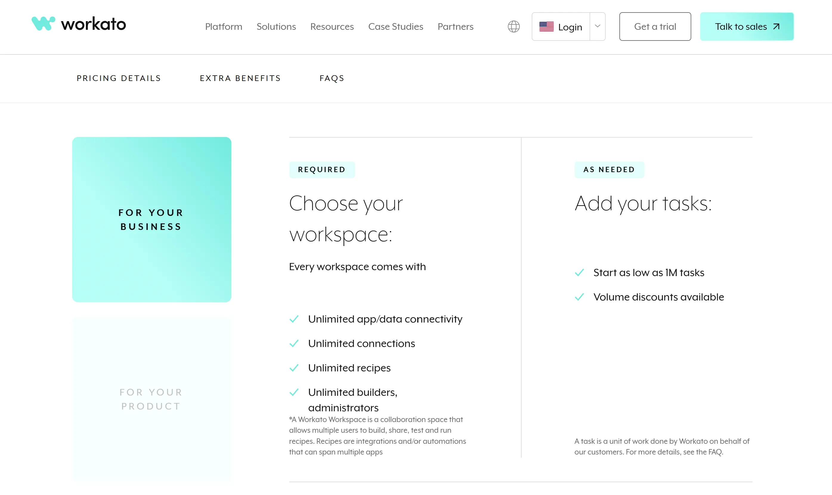 Workato pricing and plans in 2025