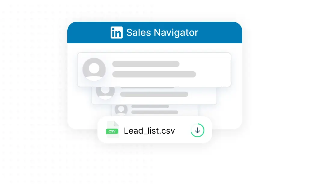 infographic - how to extract lead list from LinkedIn Sales Navigator