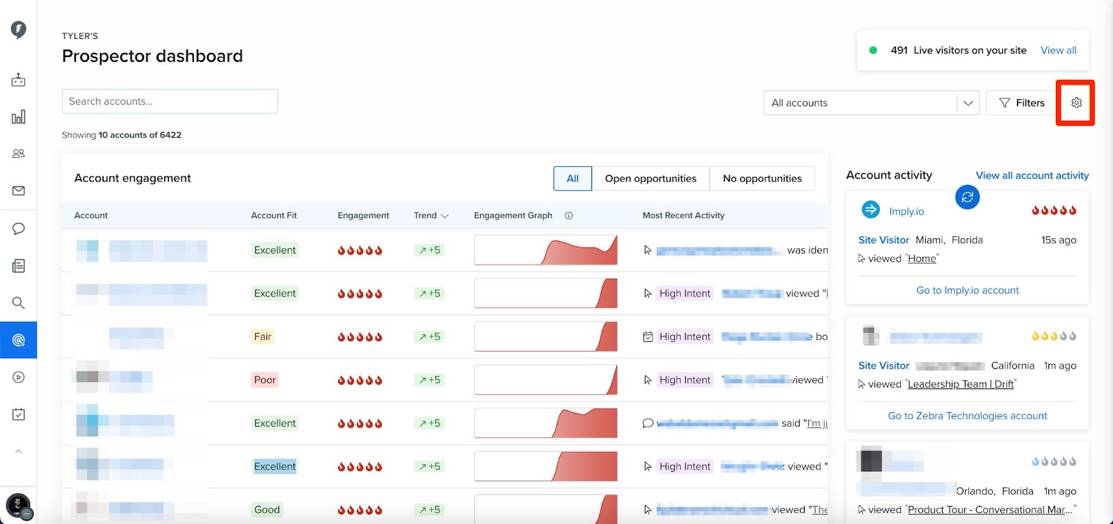 Graphic image displaying an interface from Drift.