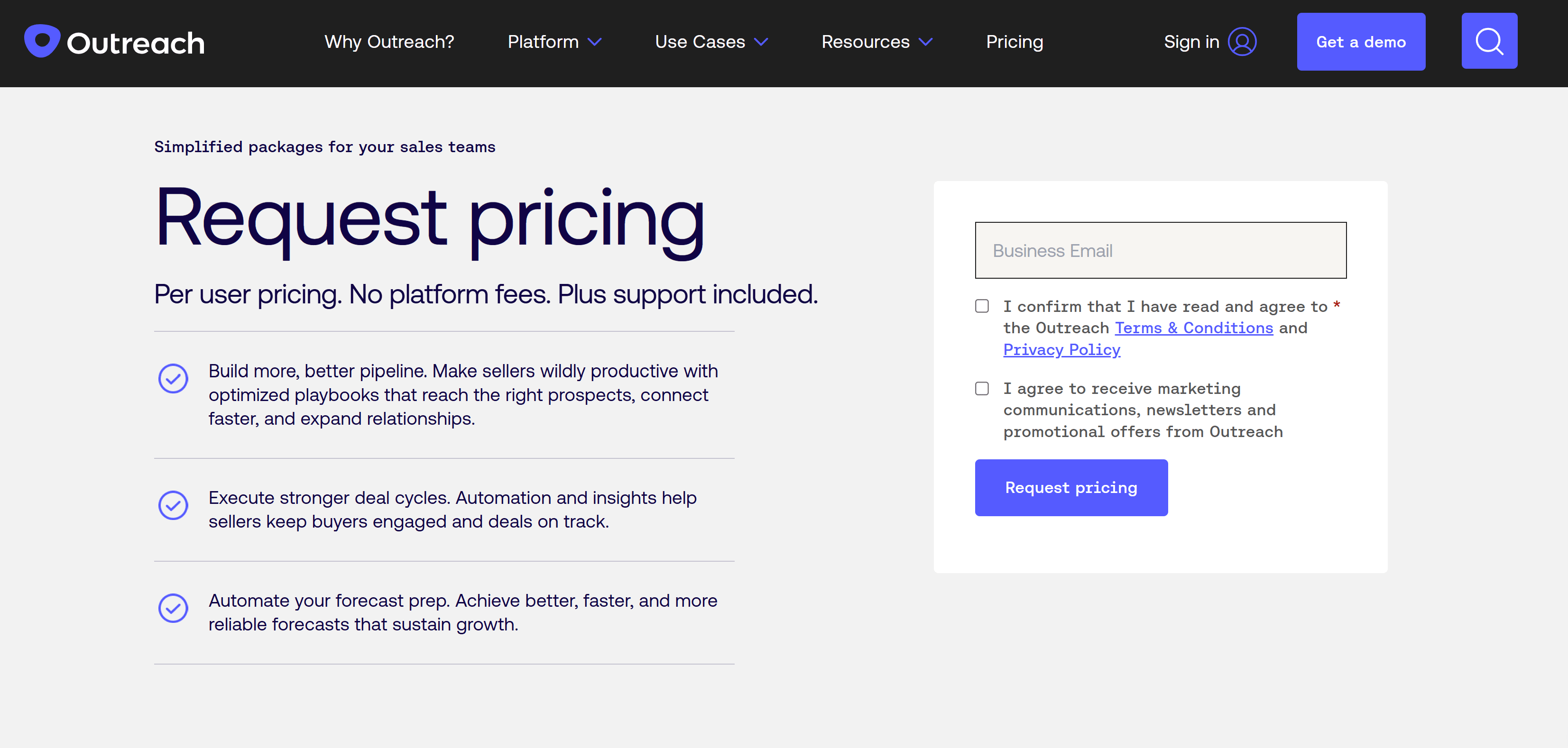Outreach pricing and plans 2025
