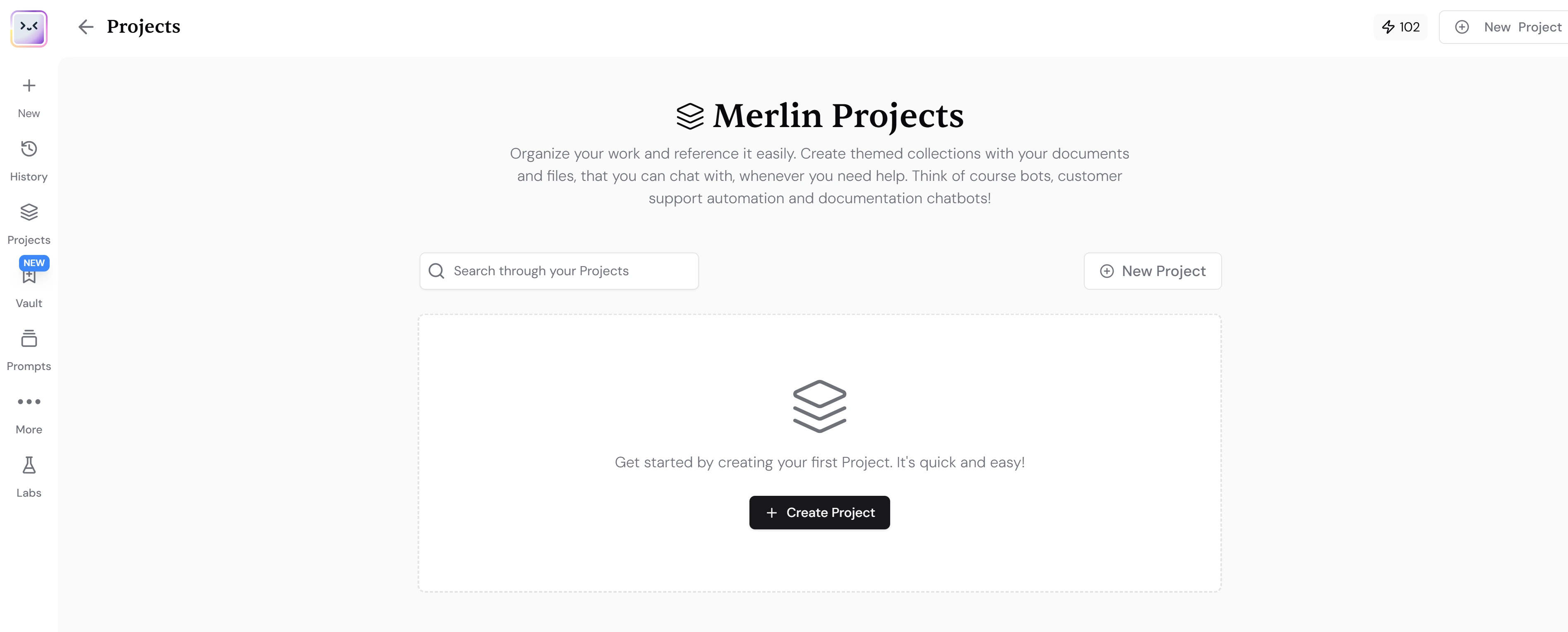 Merlin Ai lead generation software dashboard