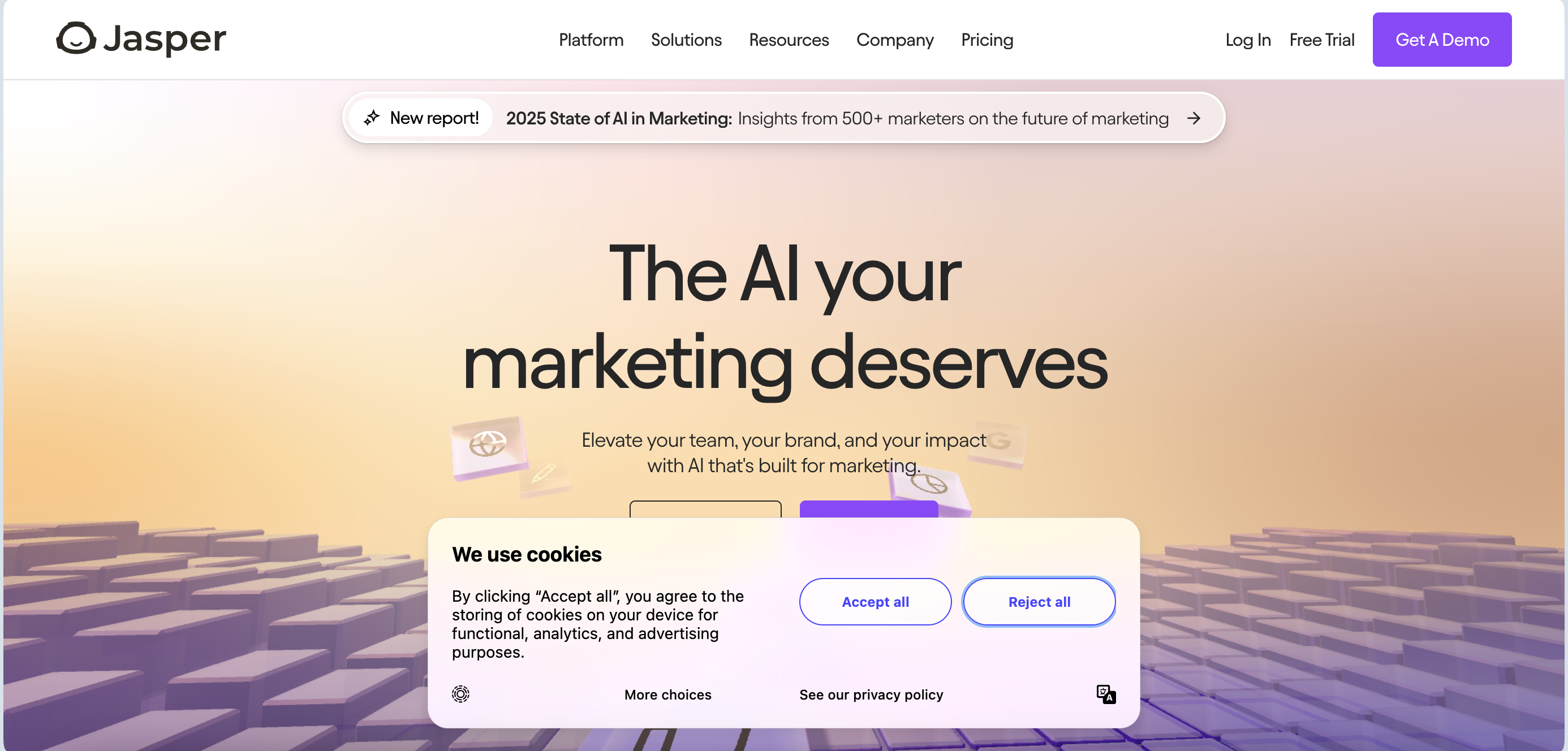 Jasper lead generation software dashboard