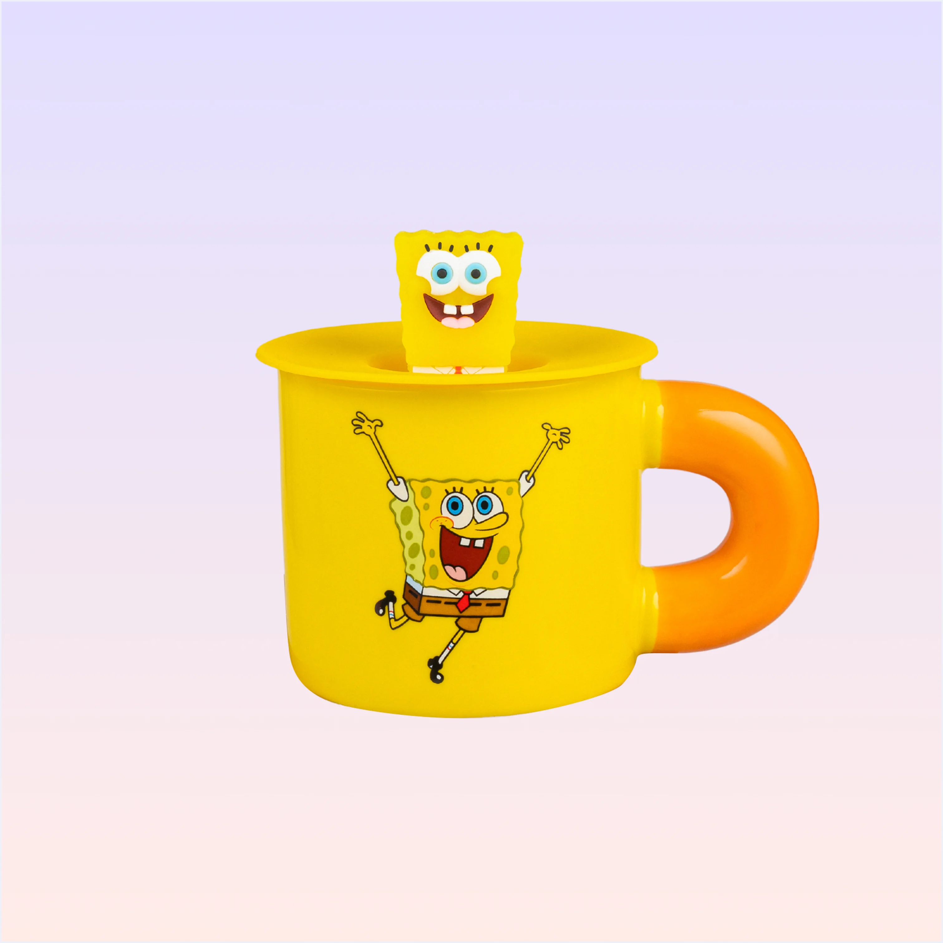 Nickelodeon SpongeBob SquarePants Printed Ceramic Mug with Lid