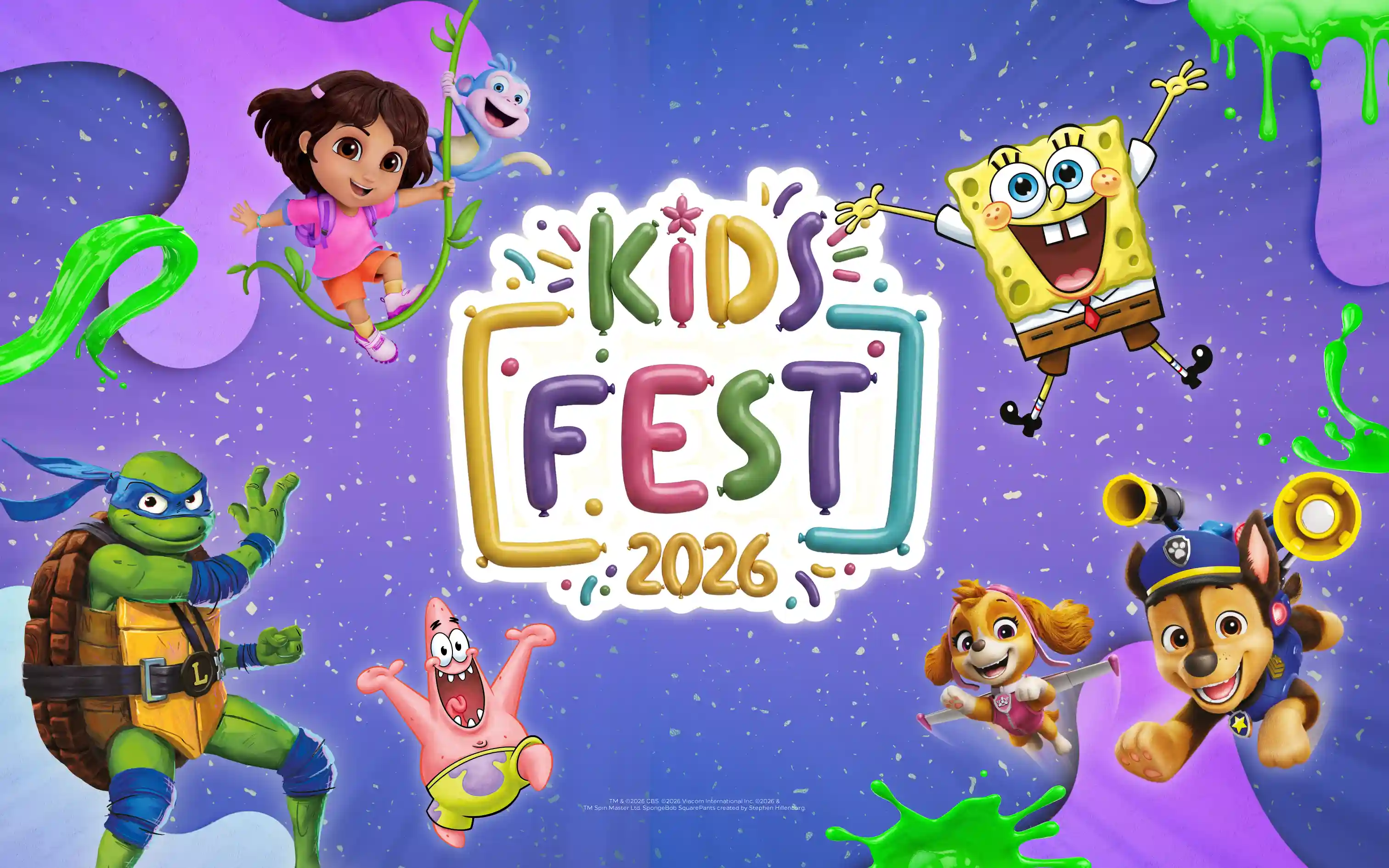 Get ready to have sooo much fun with your favorite Nickelodeon characters at Kids Fest!