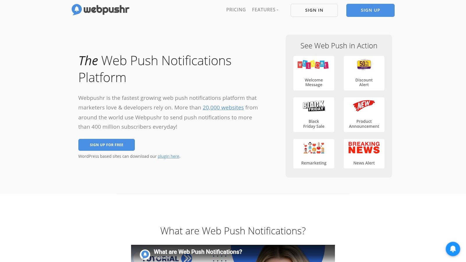 Webpushr