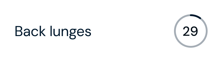 A movement exercise in the yōjō app