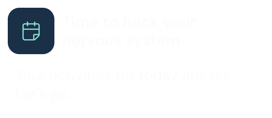A session reminder in the yōjō app