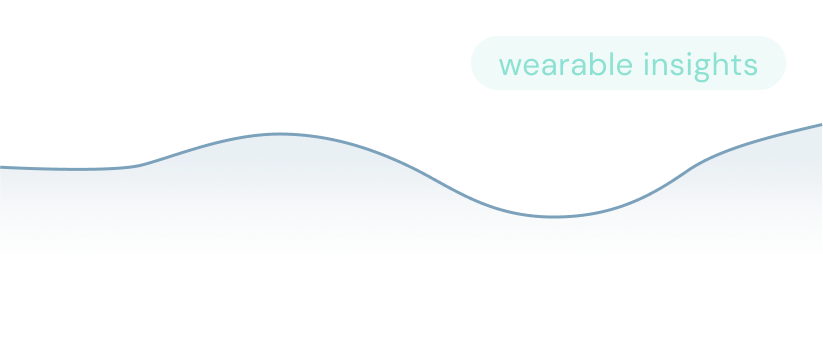 Graph showing 75% sleep efficiency over a week's tracked wearable data.