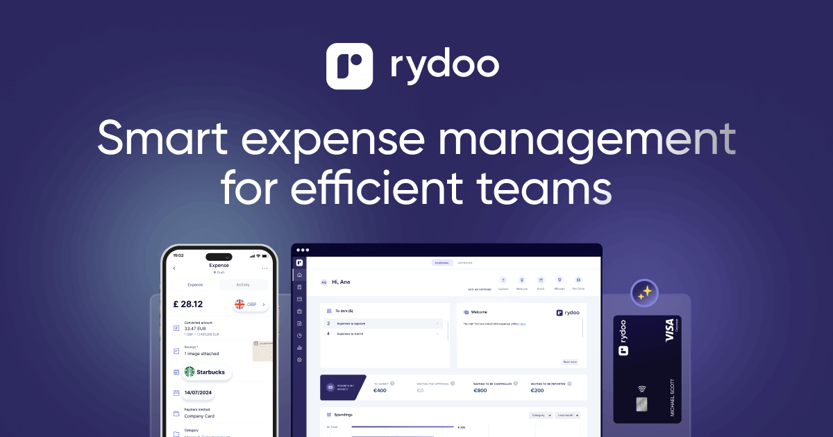 Rydoo Spesen App mit KI-Belegscan und Reisekostenabrechnung für Unternehmen