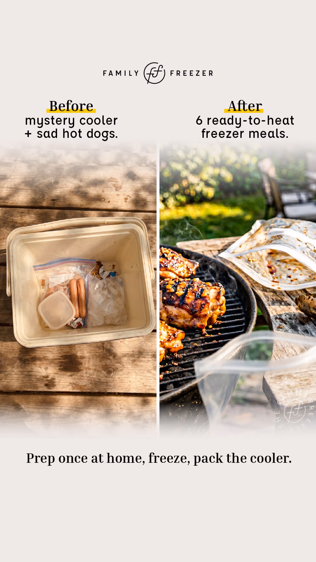 Food brand static story ad creative in 9x16 format