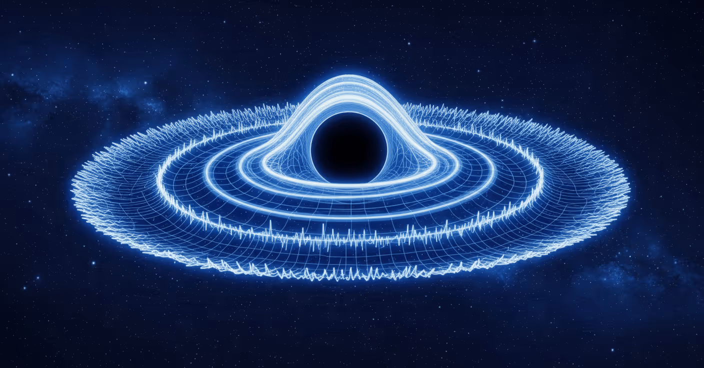 Illustration of gravitational waves