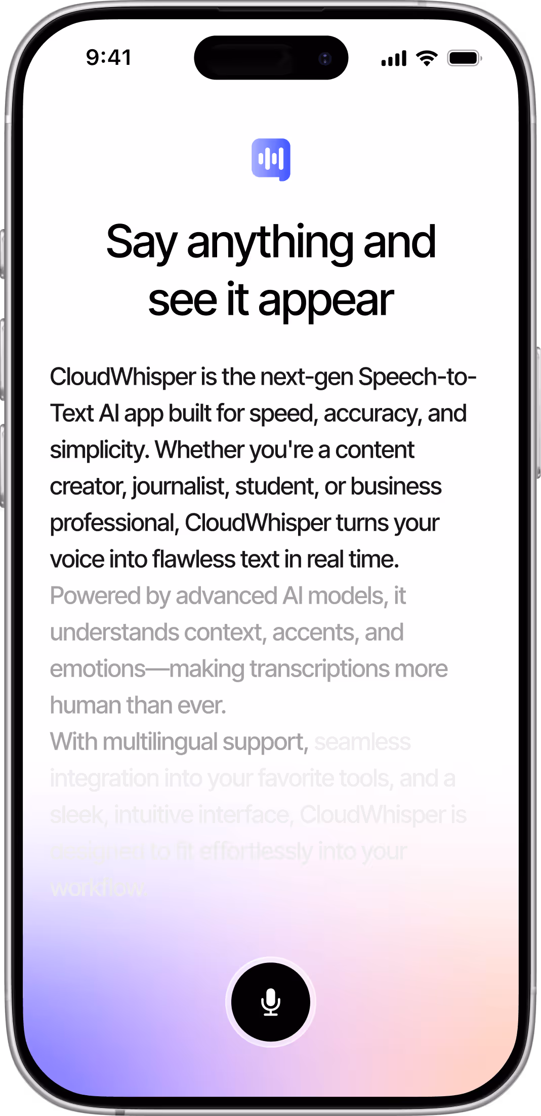 Phone Image - CloudWhisper - Webflow Template | BRIX Templates