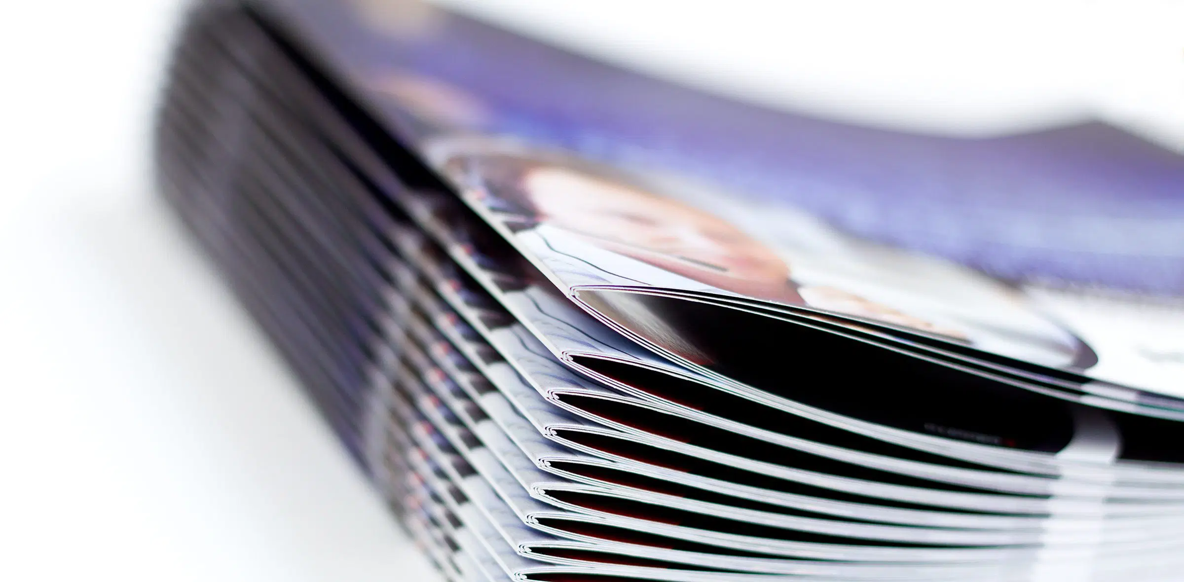 Saddle stitch binding sample