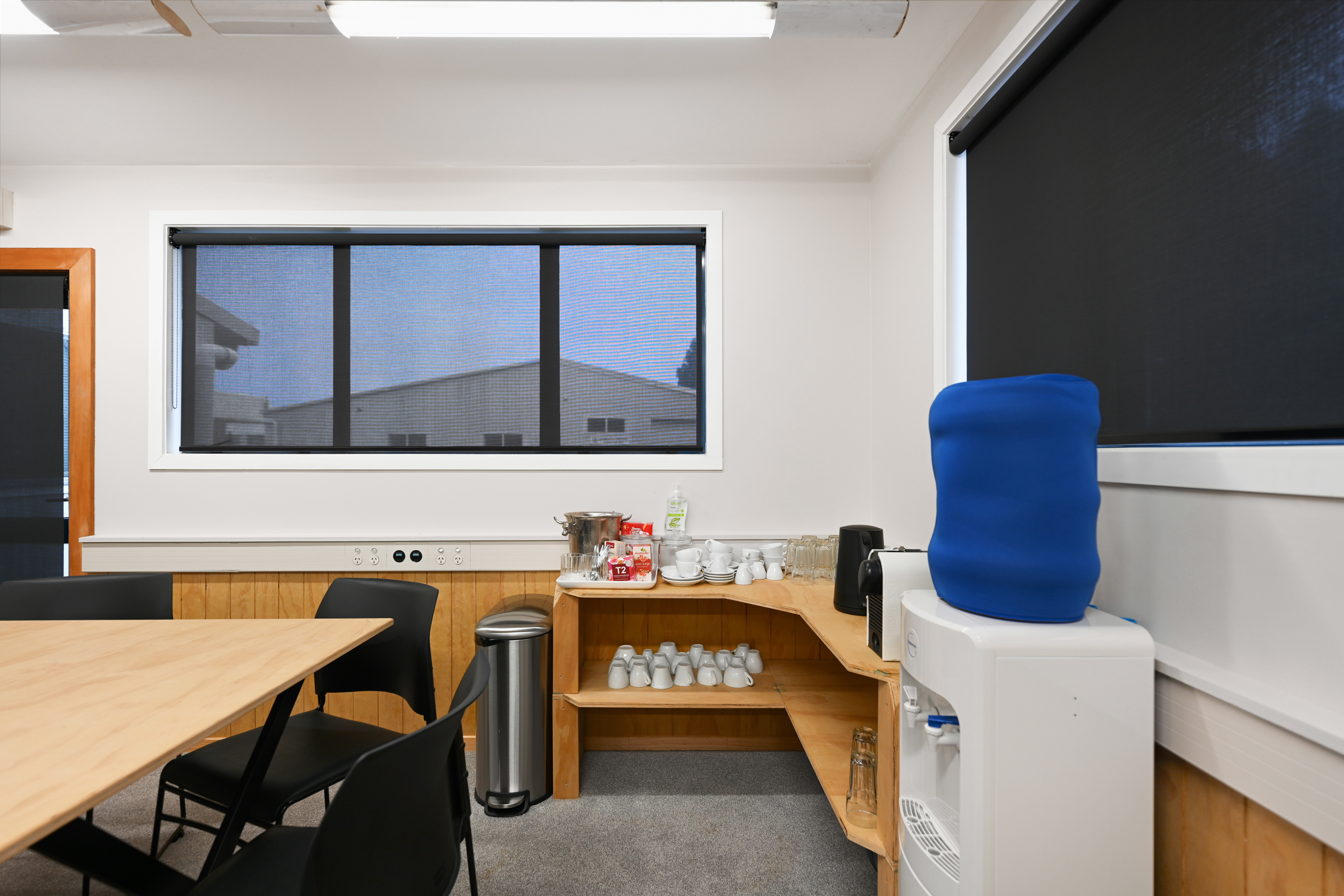 Boardroom Frankton Hamilton - on-site kitchenette with tea, coffee and water cooler