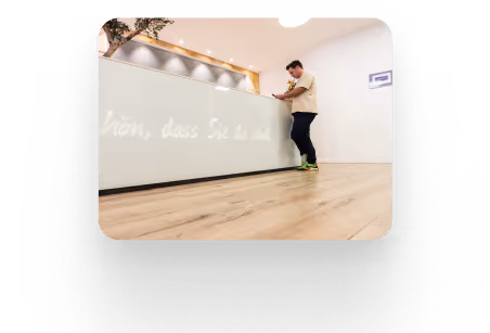 reception of dental clinic