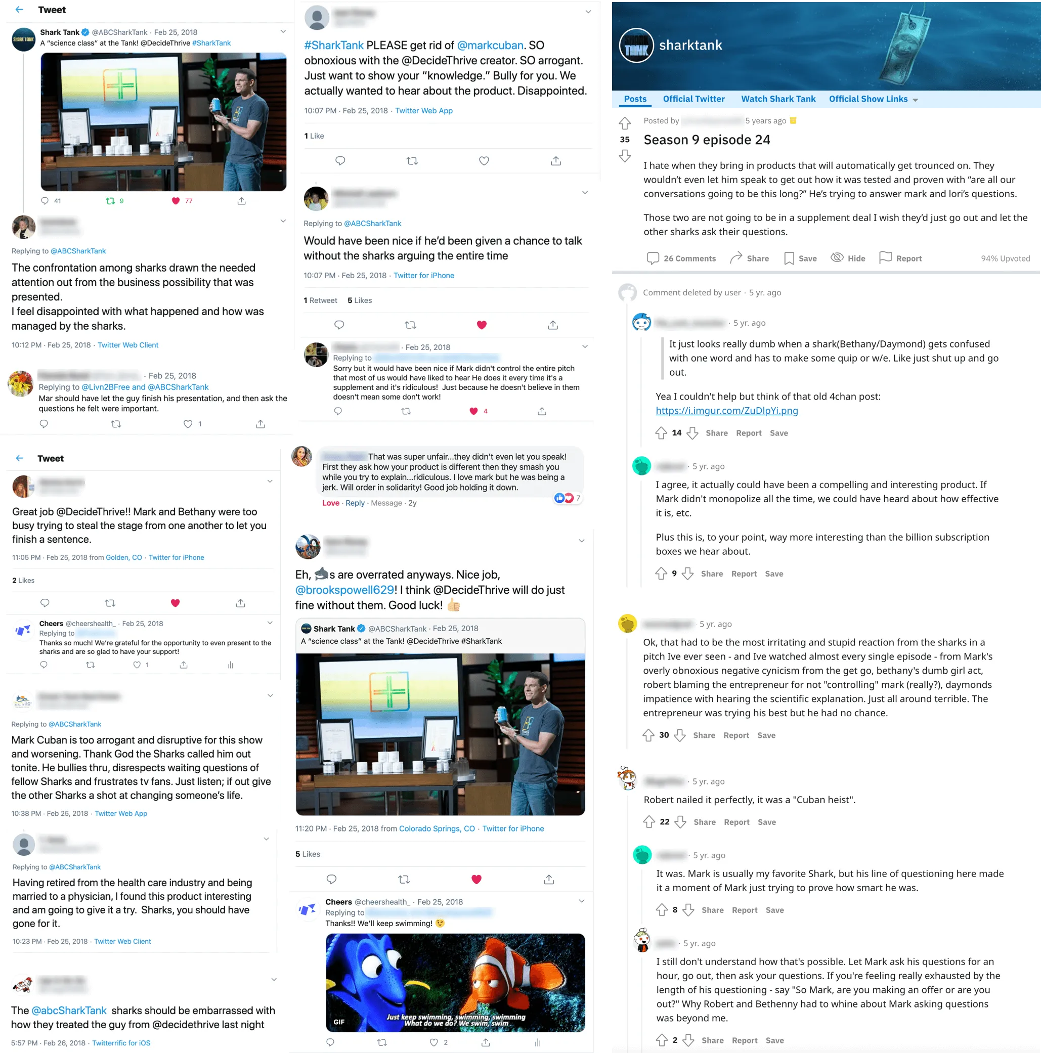 comments of people annoyed with mark cuban