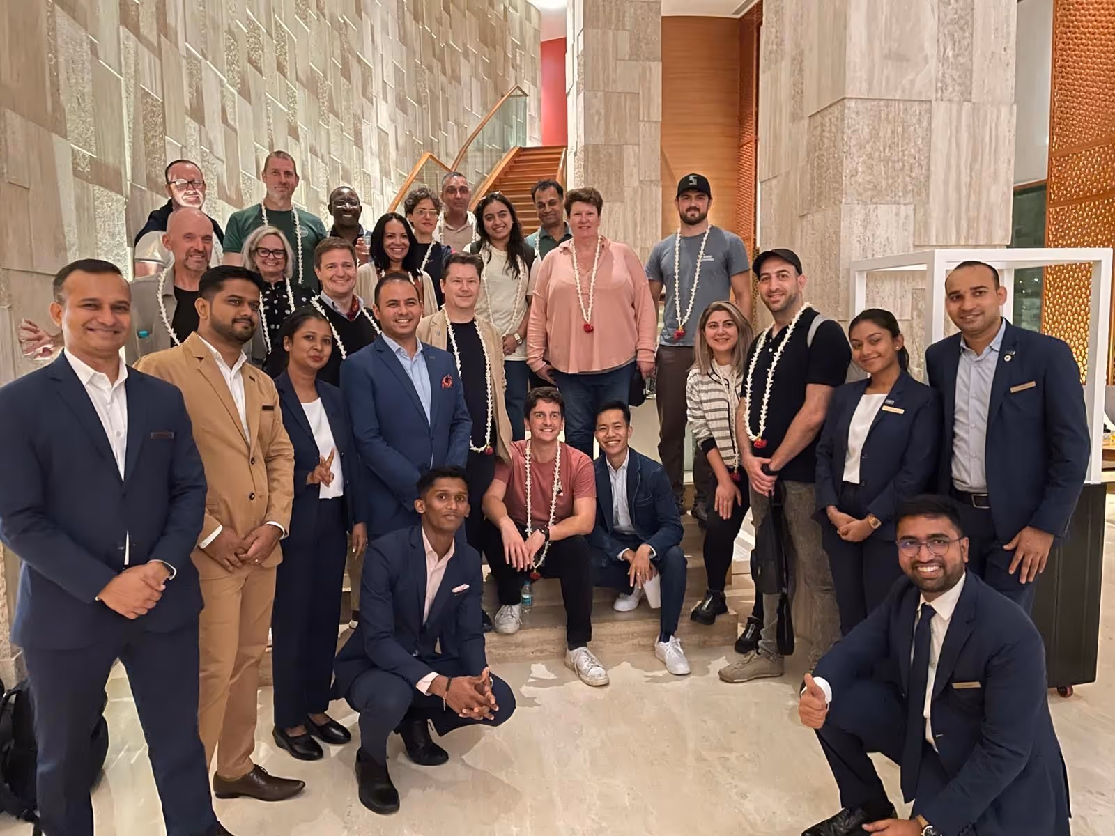 Richard Coutts with many other delegates in India for GBIP's Mission to India.