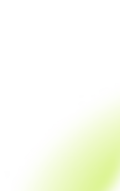 Close-up view of a lime green circle occupying the bottom right corner with a smooth gradient edge fading into black background.