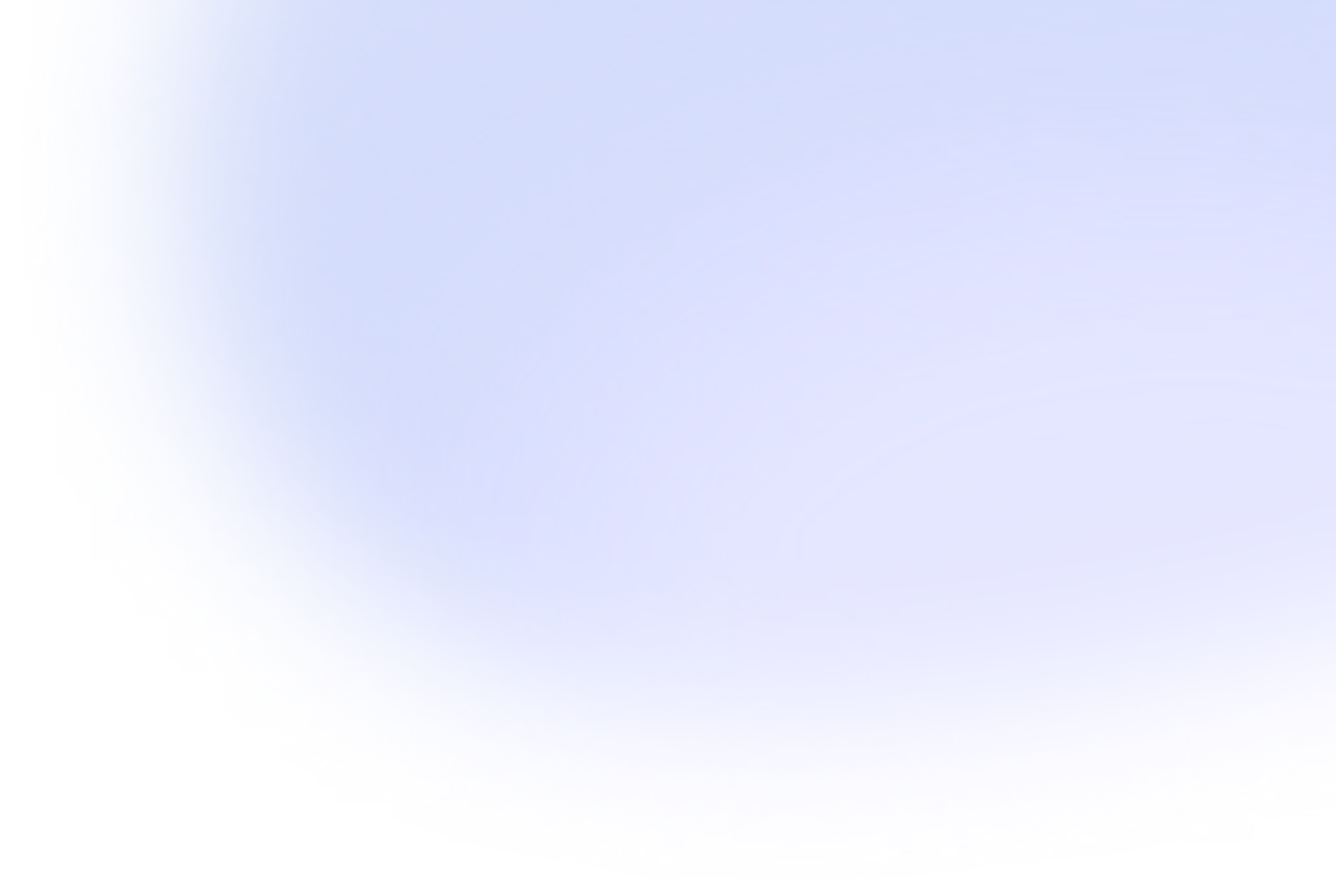 Blue gradient background with a smooth curved light effect.