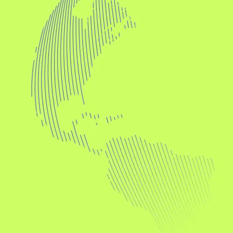 Map on green background
