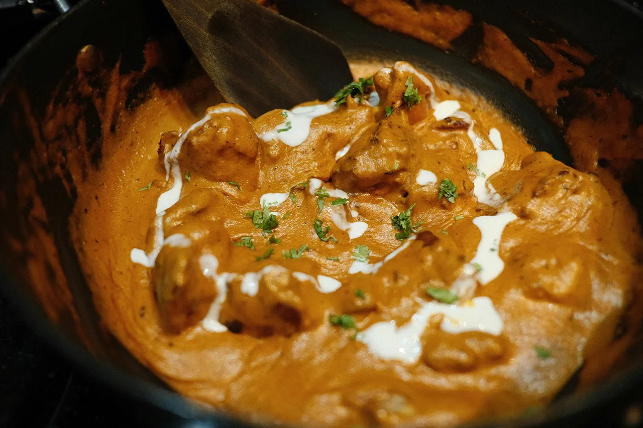 Chicken curry korma