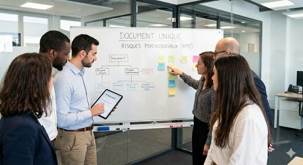 Comment intégrer les RPS dans le DUERP ? Méthode simple pour évaluer les risques psychosociaux et structurer la prévention dans le Document Unique.
