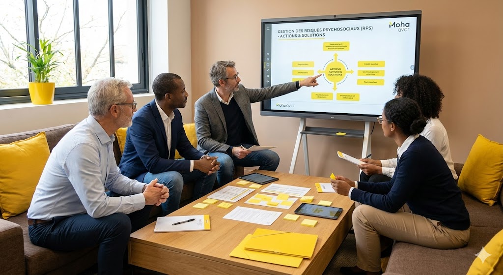 Comment gérer les RPS ? Méthode simple en 4 étapes pour mesurer, prioriser, agir sur les causes et piloter durablement les risques psychosociaux.