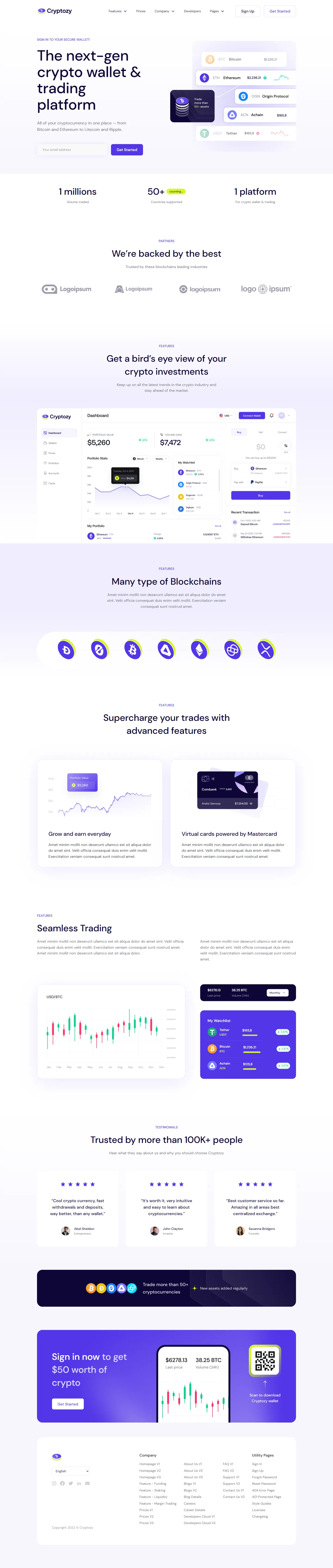 Cryptozy Assets - Home V1