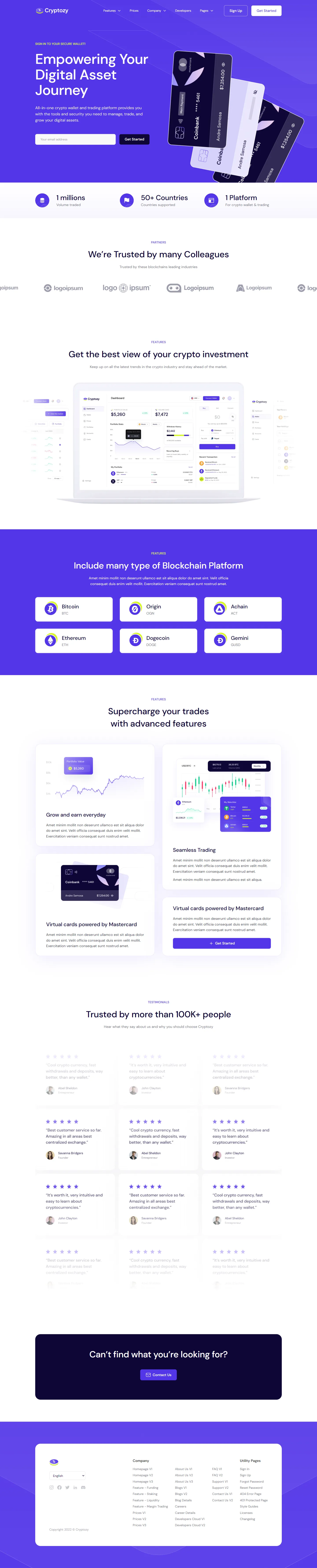 Cryptozy Assets - Home V3