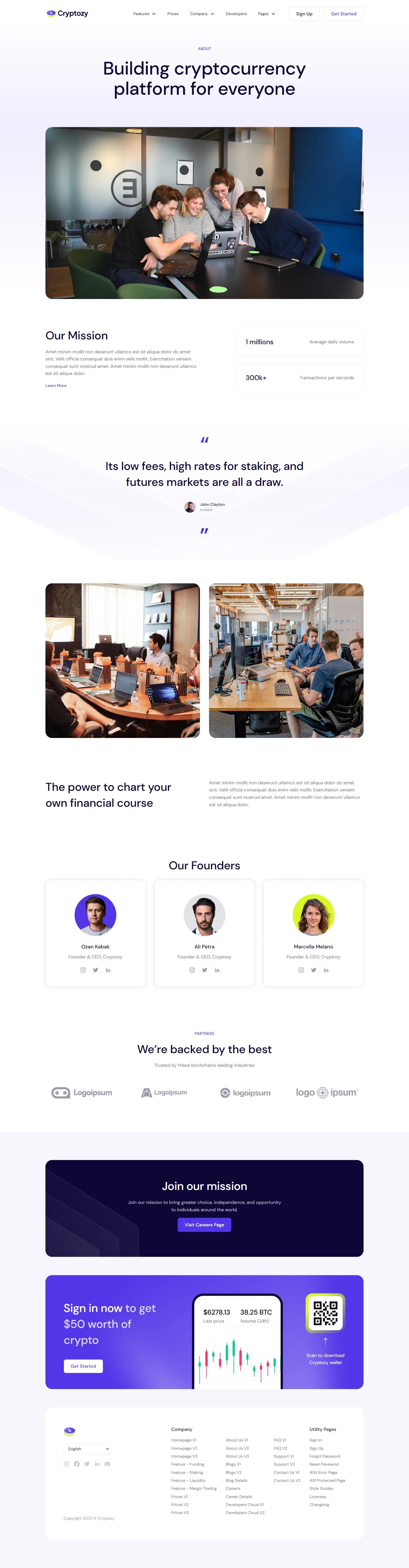 Cryptozy Assets - About V1