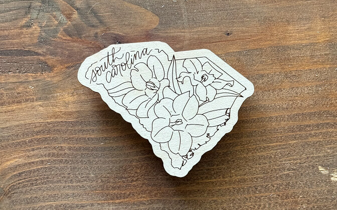 South Carolina state flower magnet