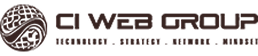 CI Web Group logo featuring technology, strategy, design, and marketing services.
