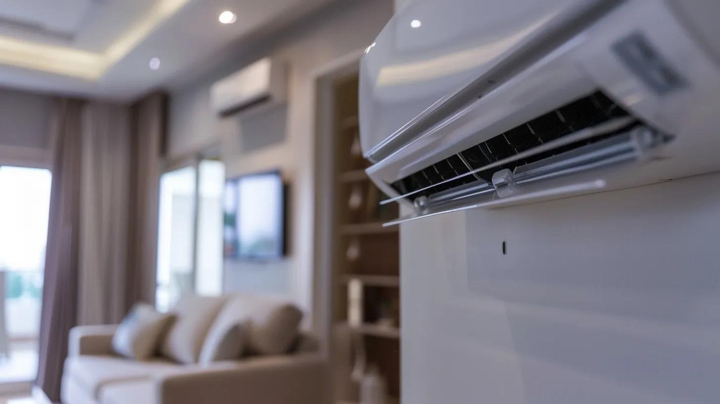 Ductless mini-split system installed in a modern home interior showcasing energy-efficient climate control