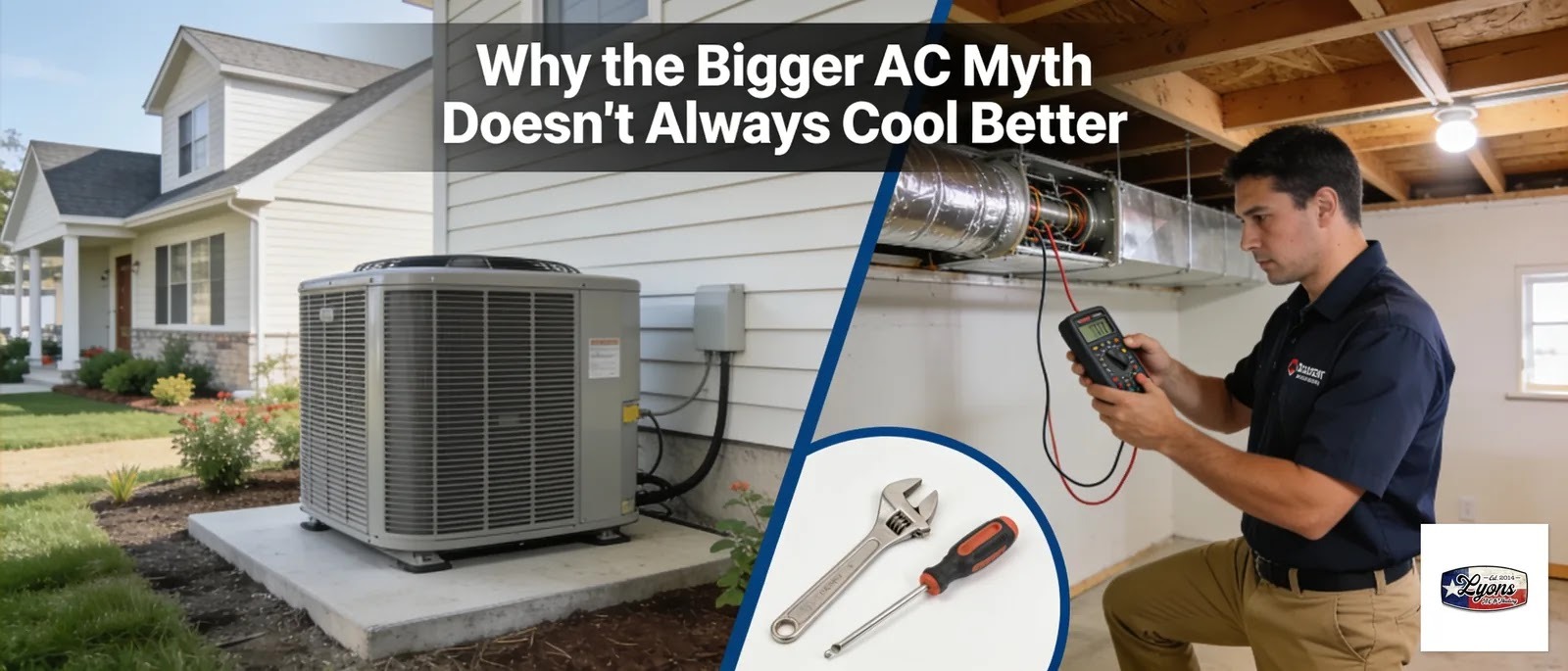 Homeowners often assume a more powerful air conditioner will cool their house faster and better