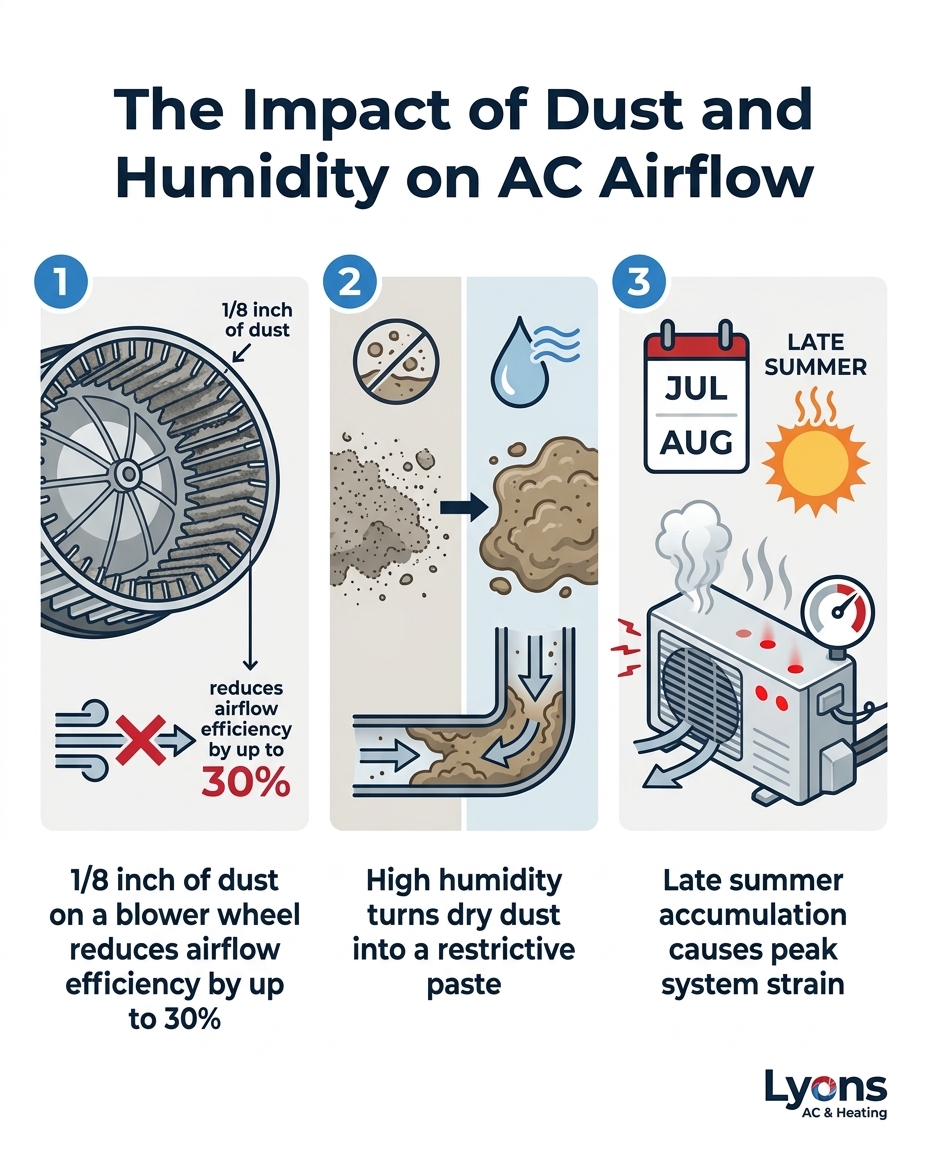 The Impact of Dust and Humidity on AC Airflow