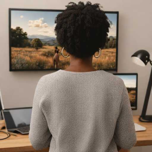 Content creator image generated with AI