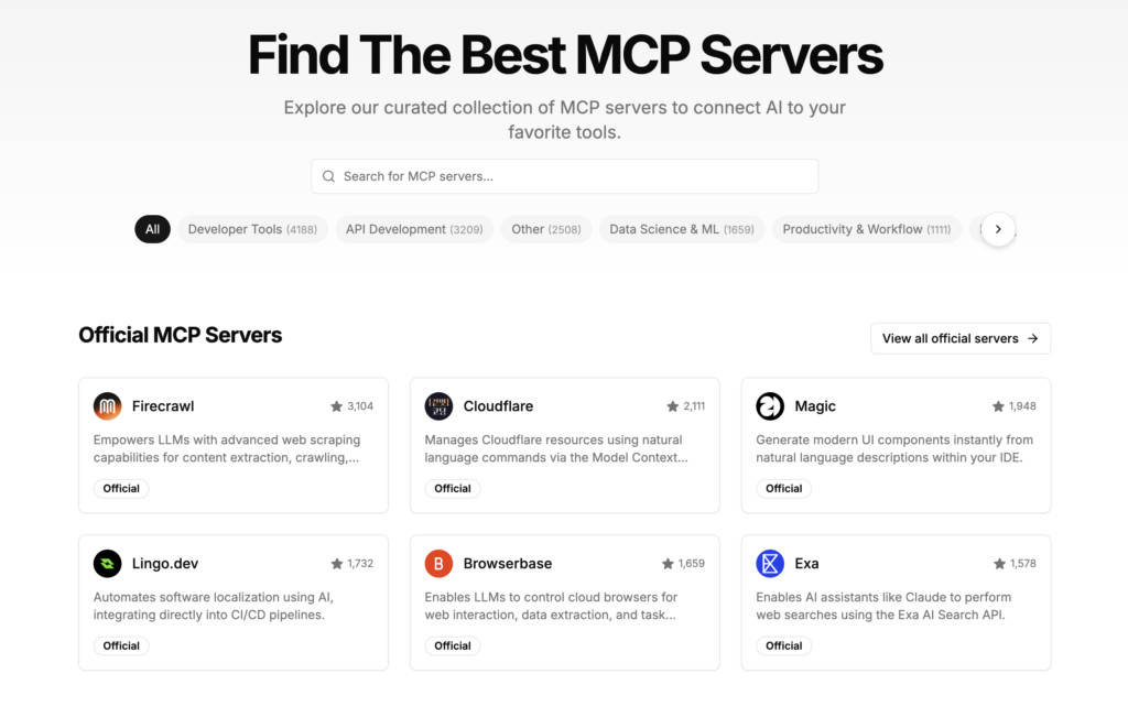 MCP Marketplace screenshot