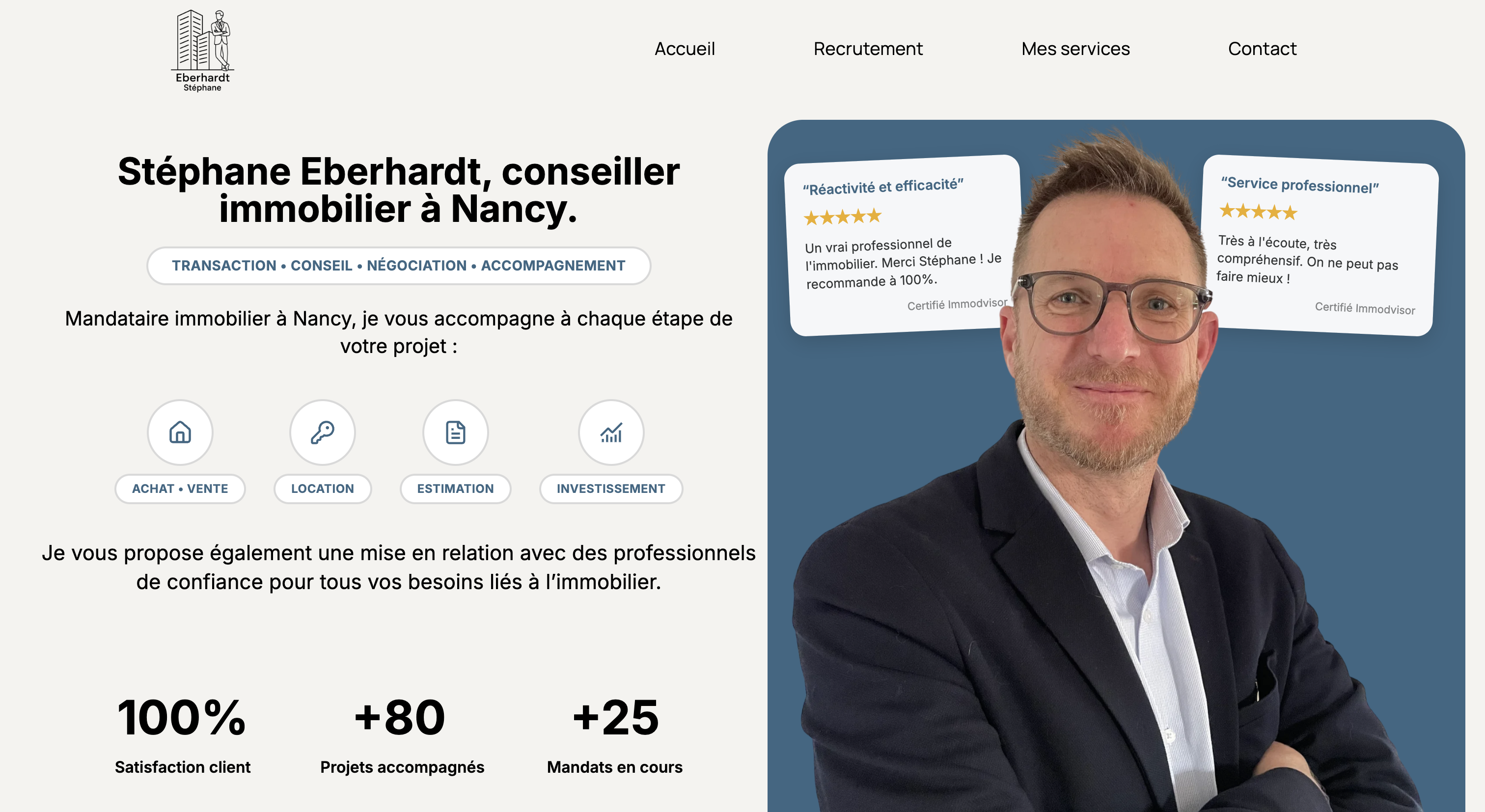 Site complet pour un artisan