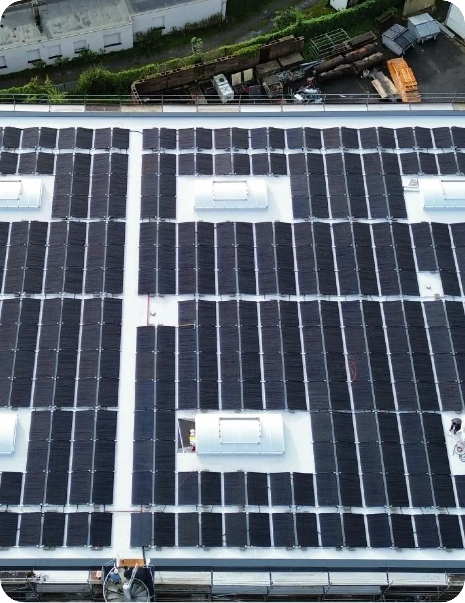 Solaranlage auf dem Dach der RECKLI GmbH