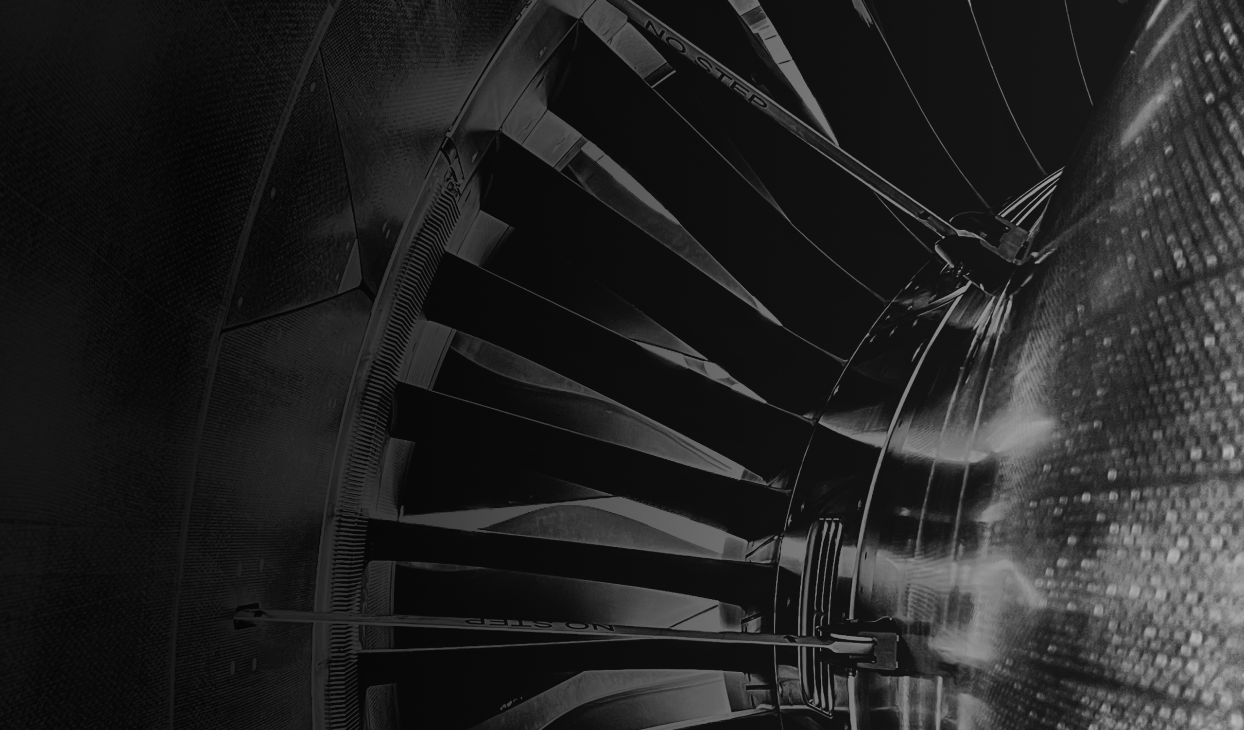 This image features dynamic visuals in a grey scale that represent futuristic tech.