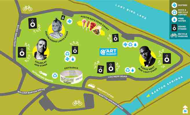 ACL best festival maps