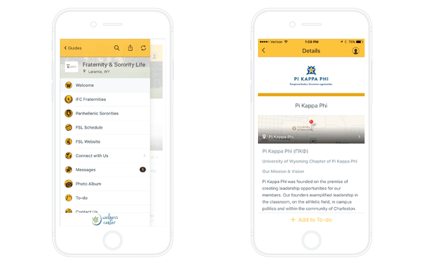 fraternity app sample