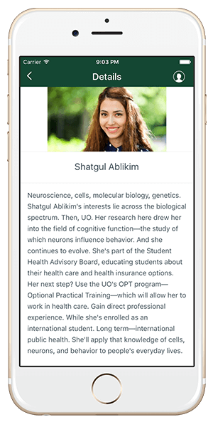 campus tour app student story custom list
