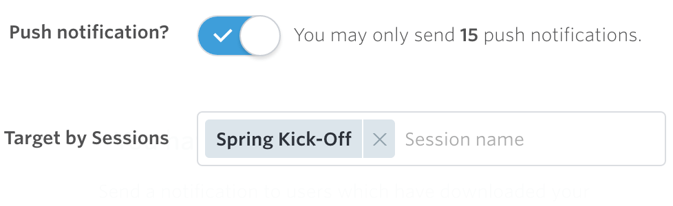 meeting app push notification